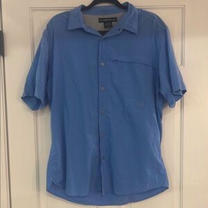 Men's Blue Short Sleeve Shirt